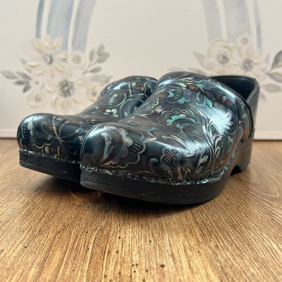 Dansko Floral Print Clogs - Picture 3 of 14